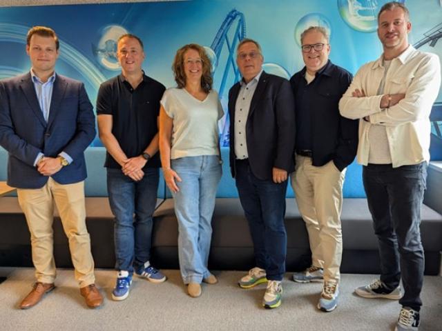 From left to right: Stefan van der Putten, Roel van Dijk, Monique Schulte, Klaus Hoven Goof Lukken and Niels Wittkampf